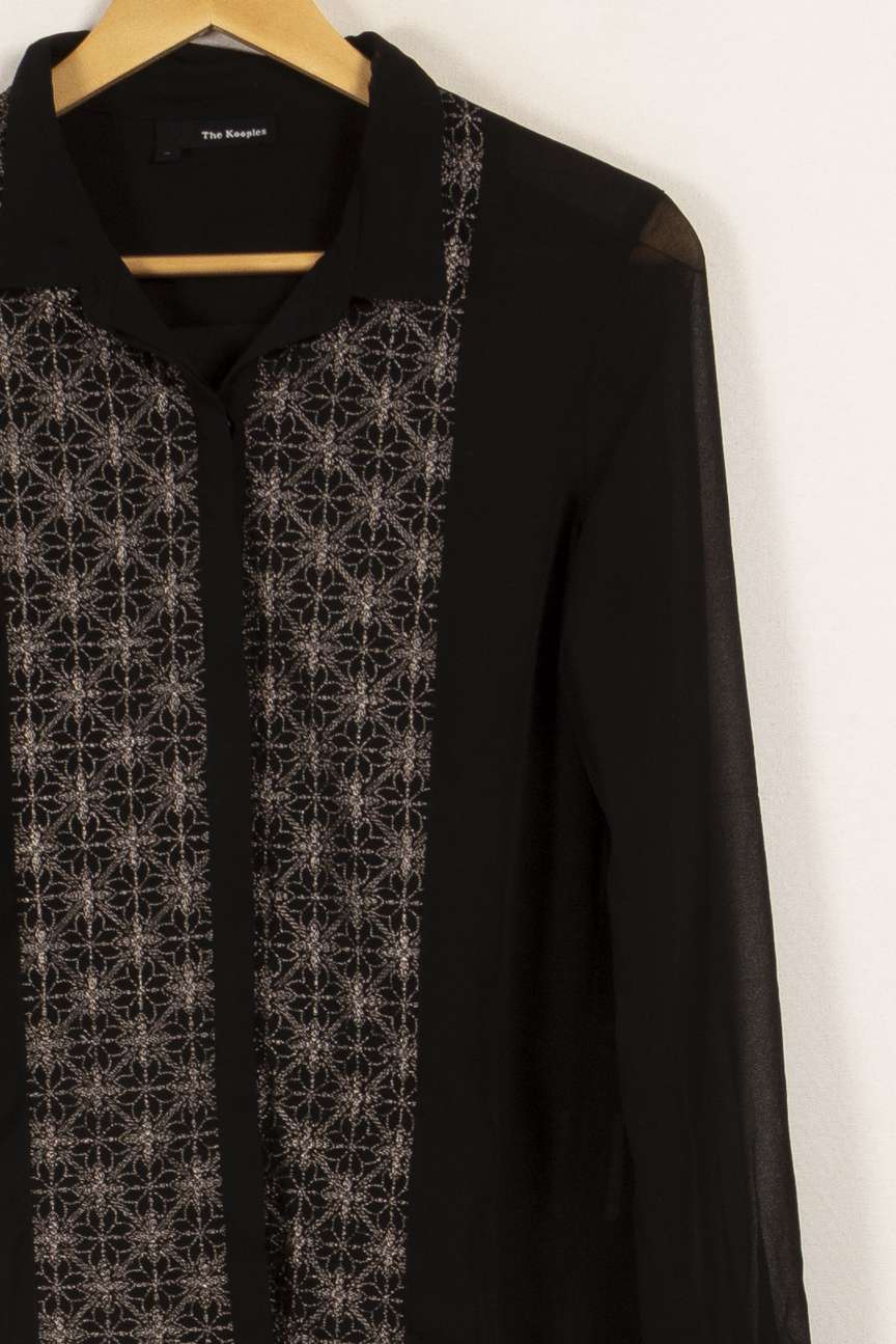 Chemise noire avec détails - Taille M/38