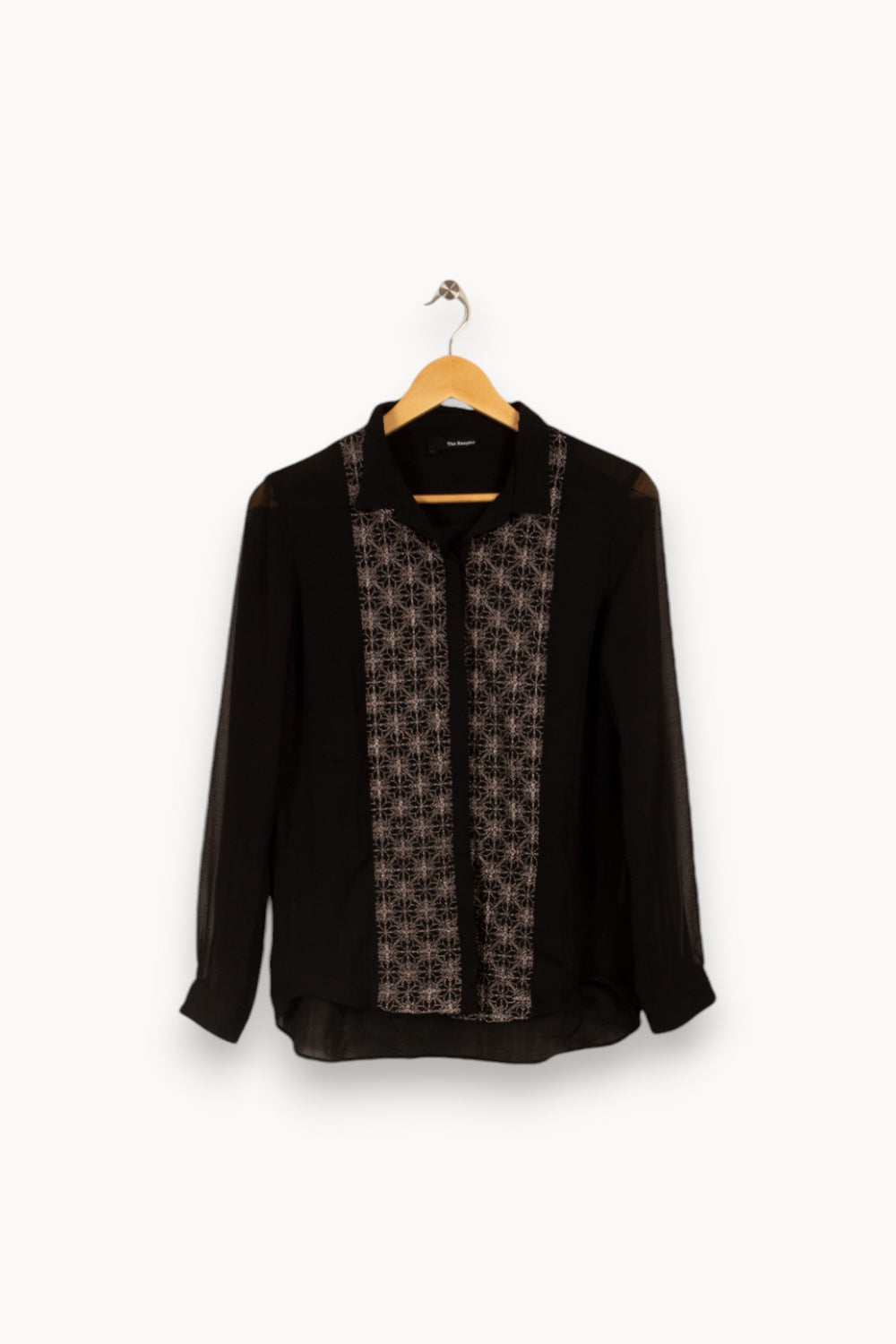 Chemise noire avec détails - Taille M/38