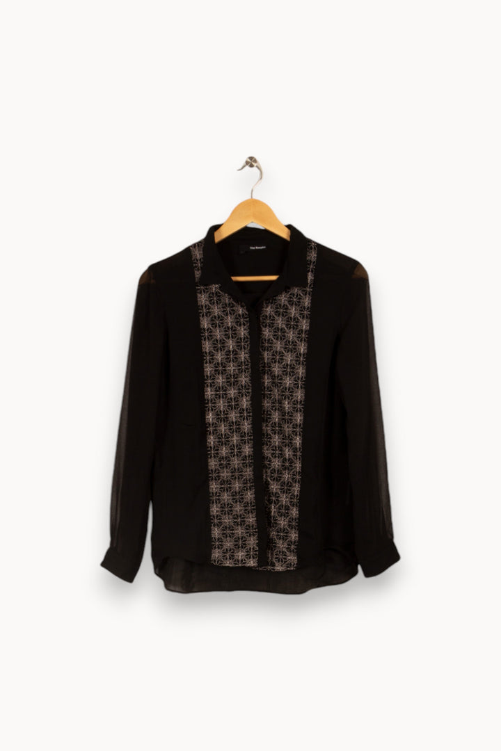 Chemise noire avec détails - Taille M/38
