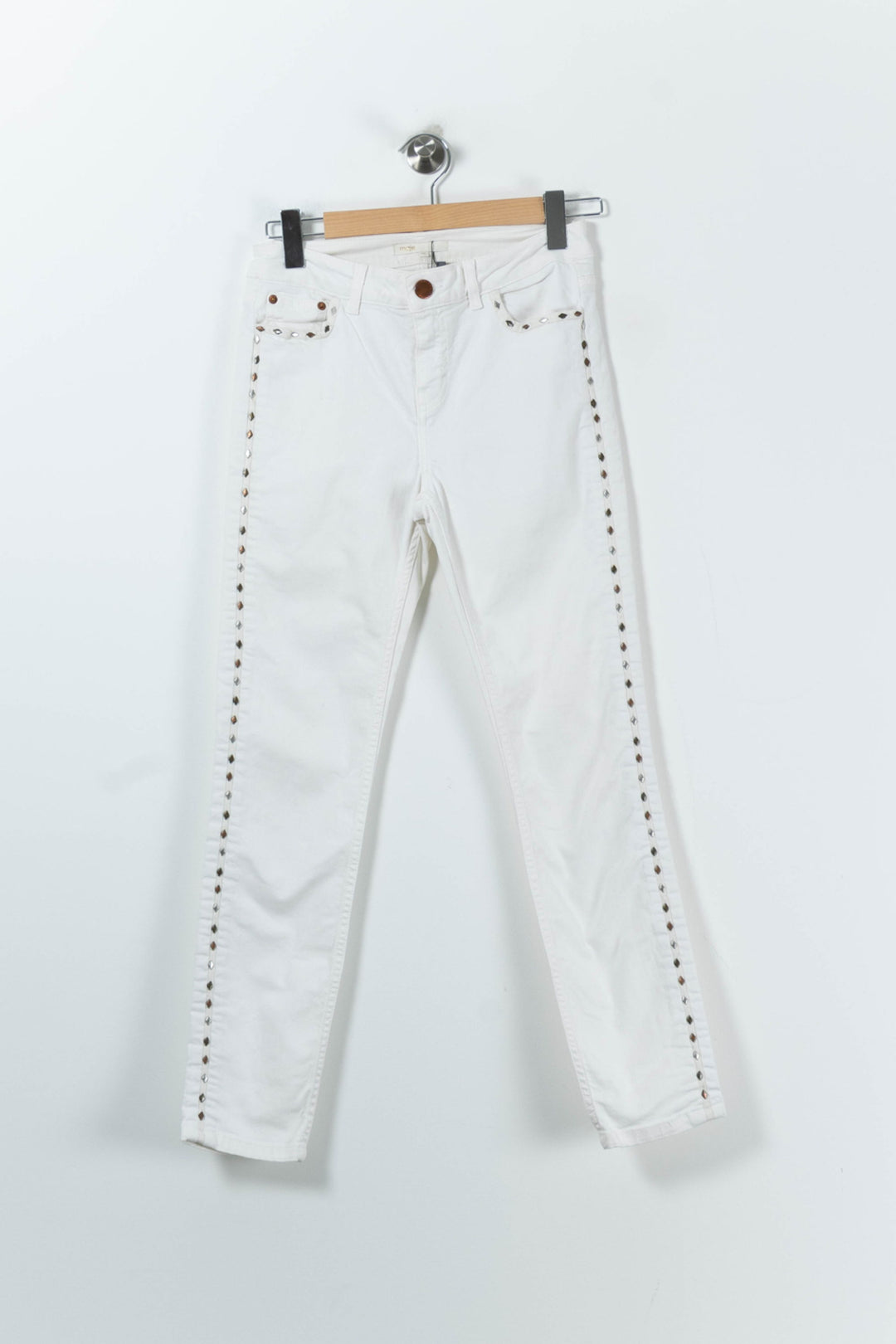 Jean Blanc - Taille M/38 de la marque Maje | PARAD16677 - Vendu par Paradigme - Image 2