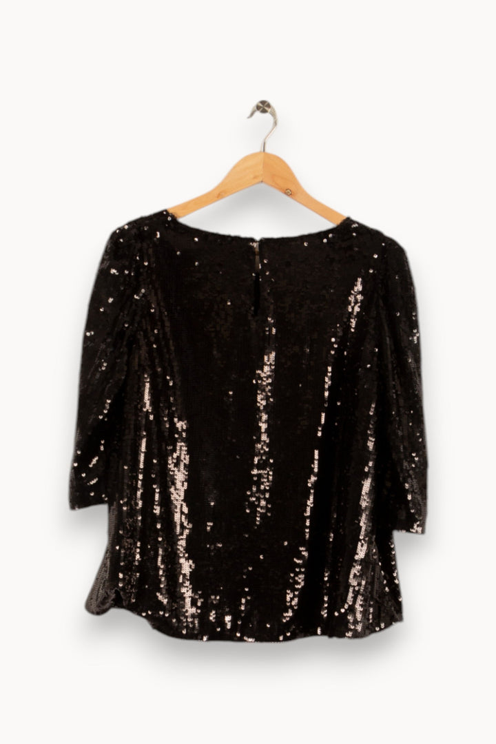 Blouse Noire - Taille L/40 de la marque Claudie Pierlot | PARAD16694 - Vendu par Paradigme - Image 4