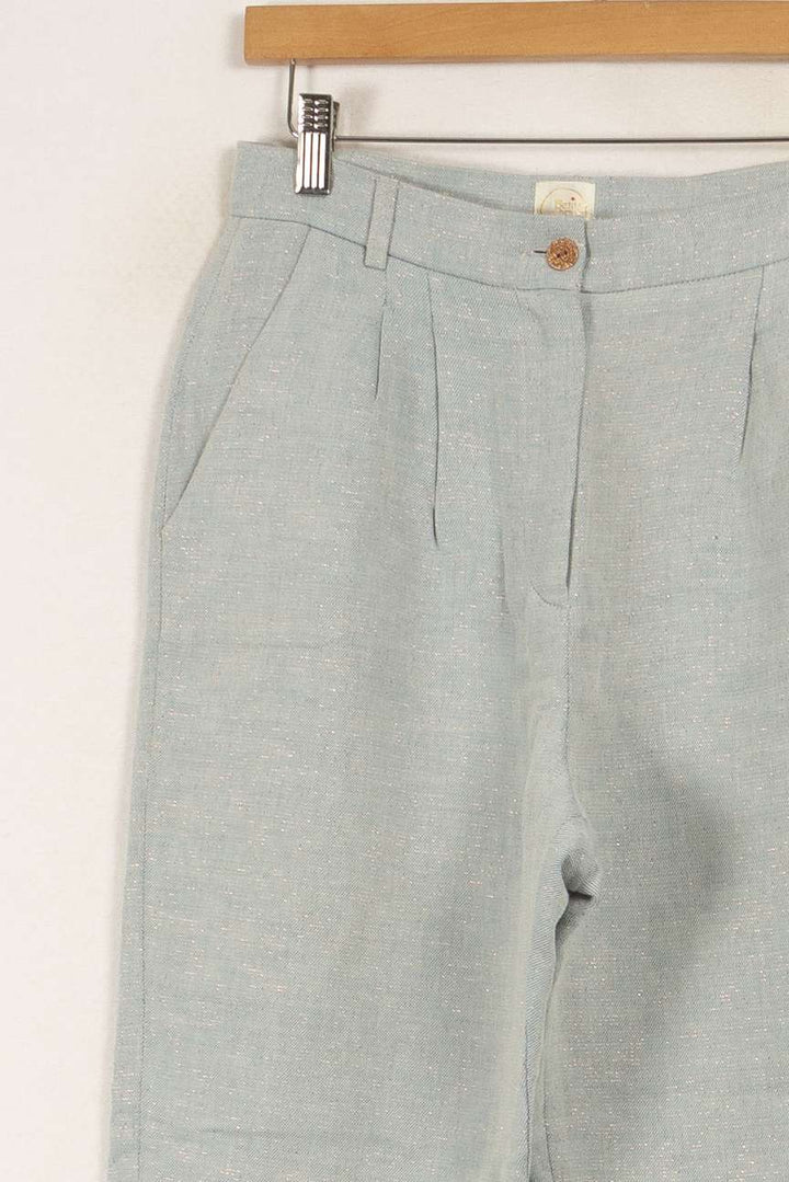 Pantalon bleu clair pailleté - Taille S/36