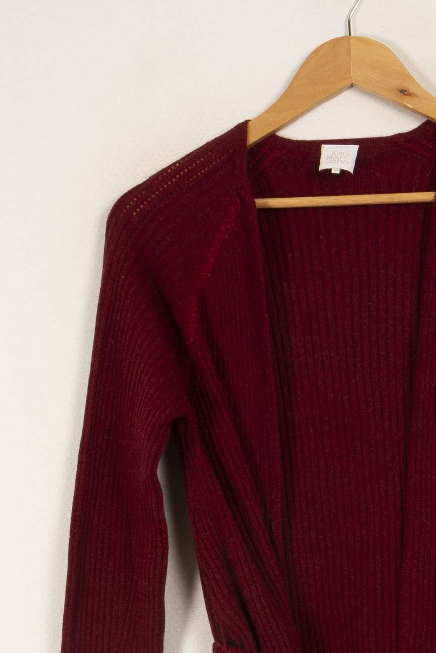 Cardigan bordeaux - Taille XS/34