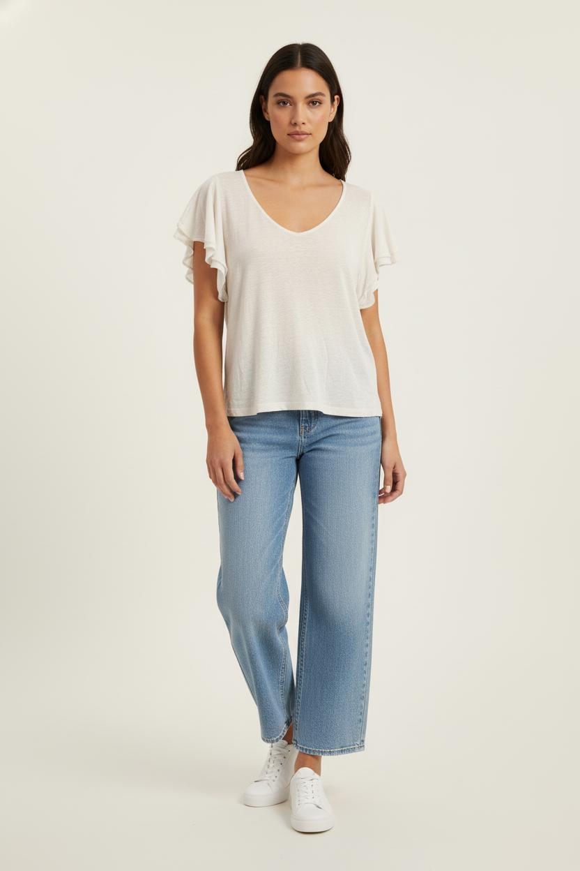 T-shirt Blanc - Taille M/38 de la marque ZAPA | PARAD16708 - Vendu par Paradigme - Image 1
