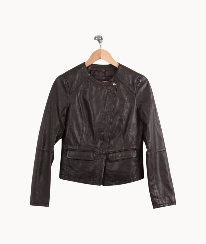 Blouson Marron - Taille S/36 de la marque Caroll | PARAD16712 - Vendu par Paradigme - Image 2