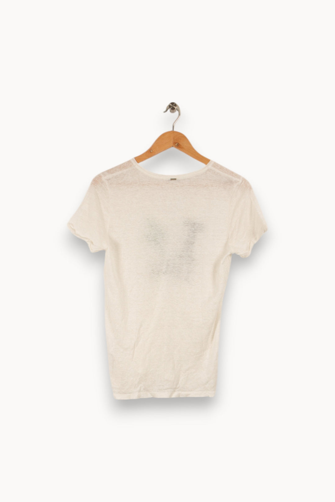 T-shirt blanc avec inscription - Taille M/38