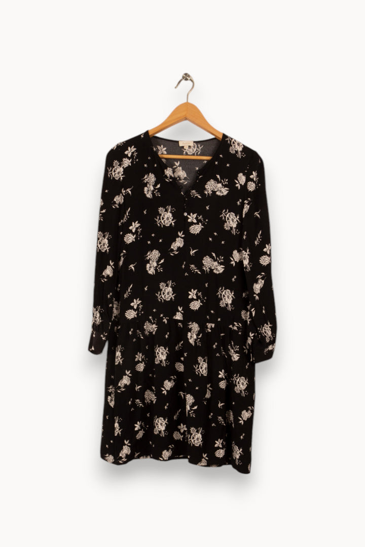 Robe noire à motifs - Taille S/36