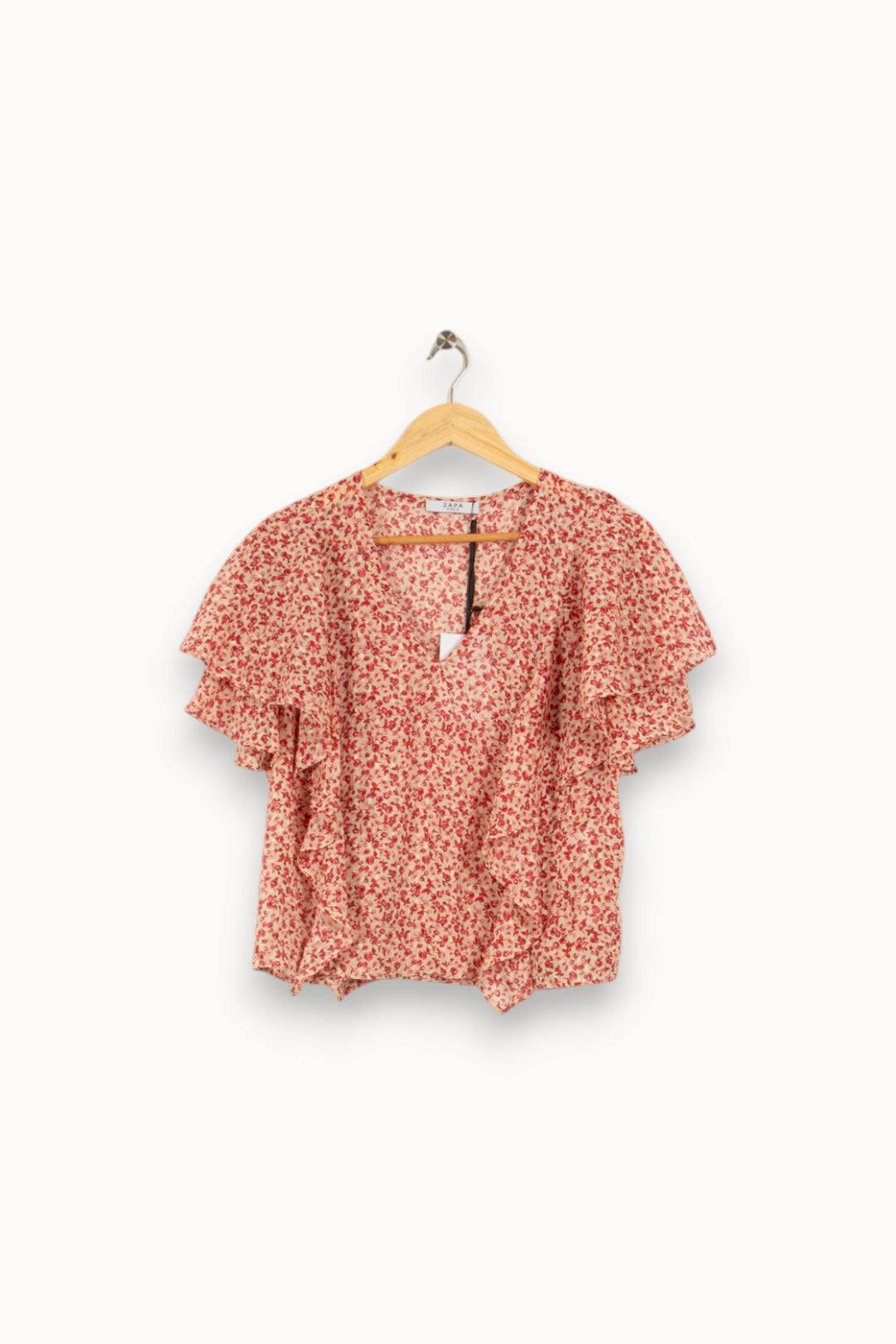 Blouse rose à motifs - Taille L/40