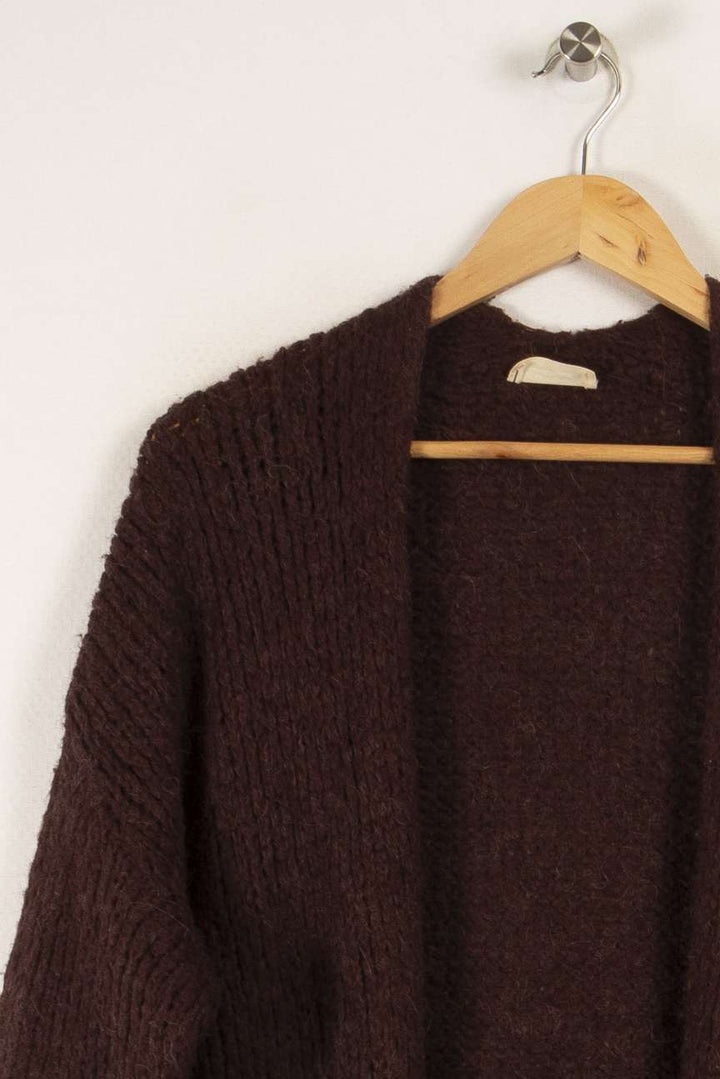 Cardigan bordeaux/marron - Taille S/36