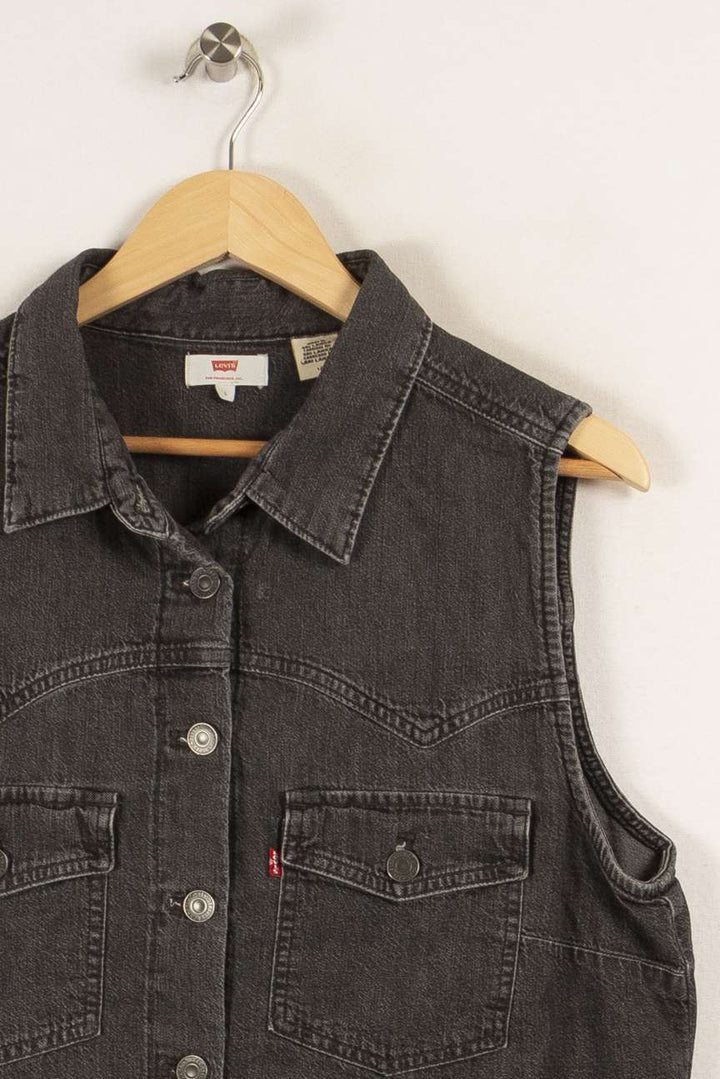 Veste sans manches gris foncé - Taille L/40