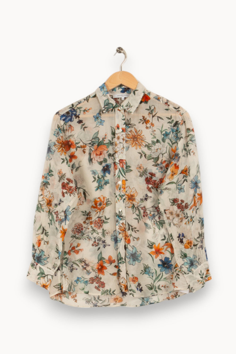 Chemise Fleurie Multicolore - Taille L/40 de la marque Gerard Darel | PARAD168220 - Vendu par Paradigme - Image 2