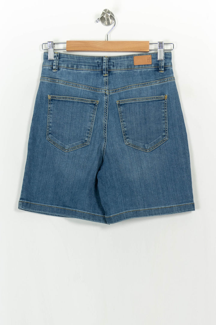 Short en Jean Bleu - Taille S/36 de la marque Caroll | PARAD16840 - Vendu par Paradigme - Image 4