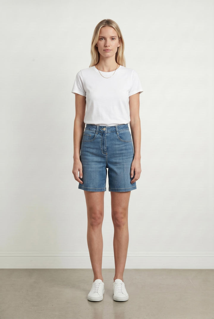 Short en Jean Bleu - Taille S/36 de la marque Caroll | PARAD16840 - Vendu par Paradigme - Image 1