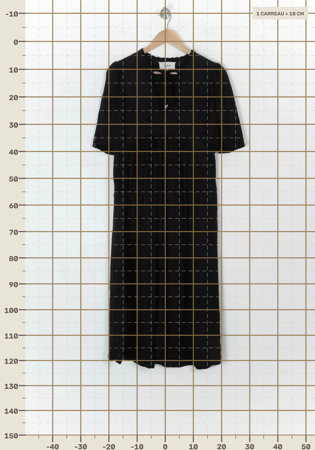 Robe Midi Noire - Taille S/36 de la marque ba&amp;sh | PARAD16961 - Vendu par Paradigme - Image 4