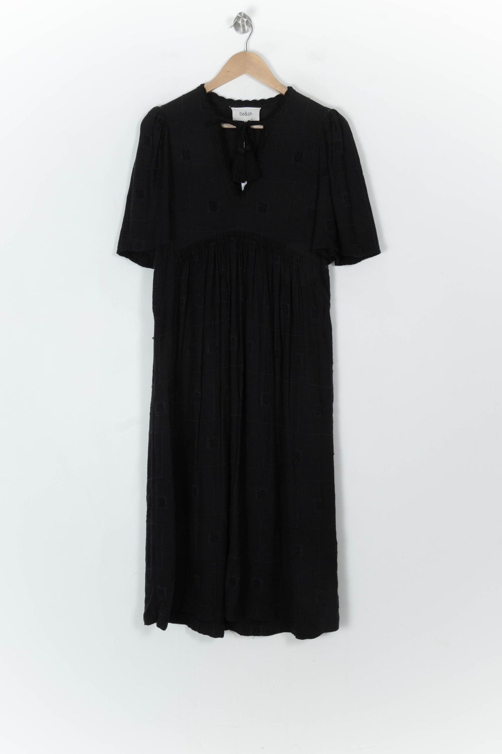 Robe Midi Noire - Taille S/36 de la marque ba&sh | PARAD16961 - Vendu par Paradigme - Image 2