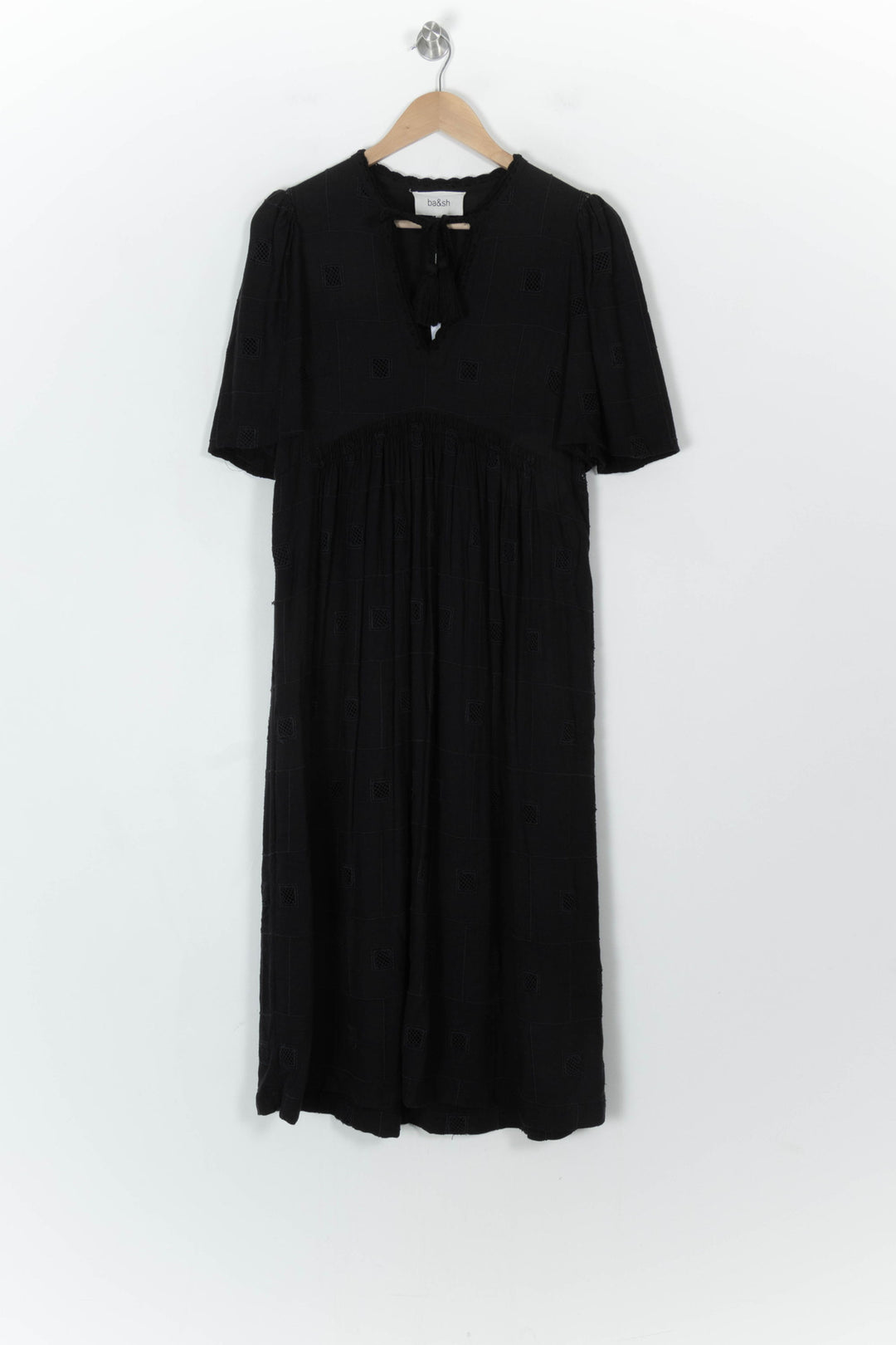 Robe Midi Noire - Taille S/36 de la marque ba&amp;sh | PARAD16961 - Vendu par Paradigme - Image 2