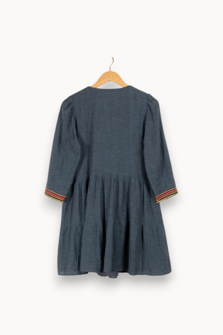 Robe bleue avec détails - Taille S/36