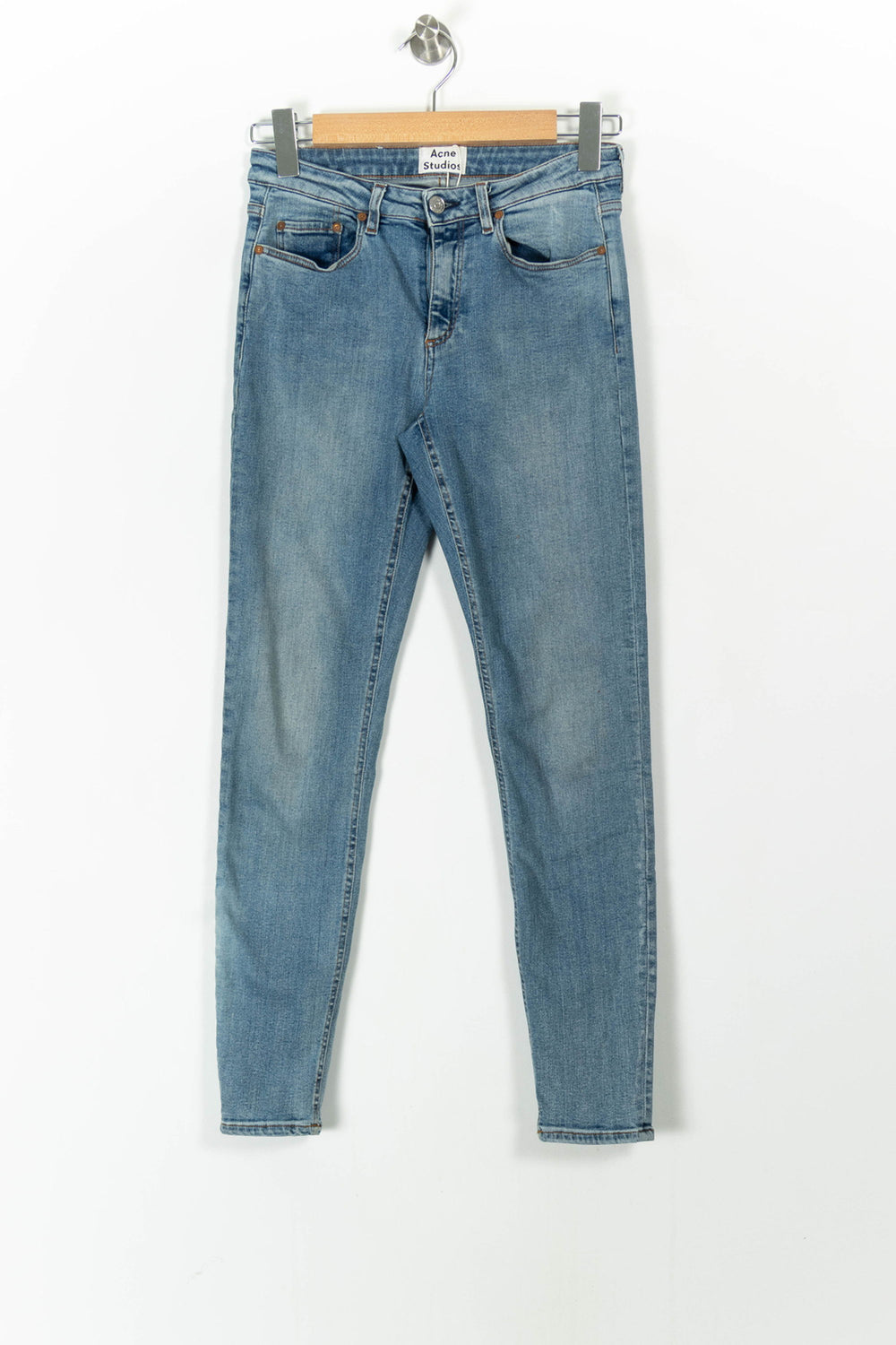Jean Slim Bleu - Taille XS/34 de la marque Acne Studios | PARAD17075 - Vendu par Paradigme - Image 2