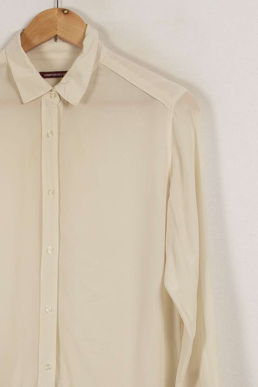 Chemise blanche/beige - Taille XS/34