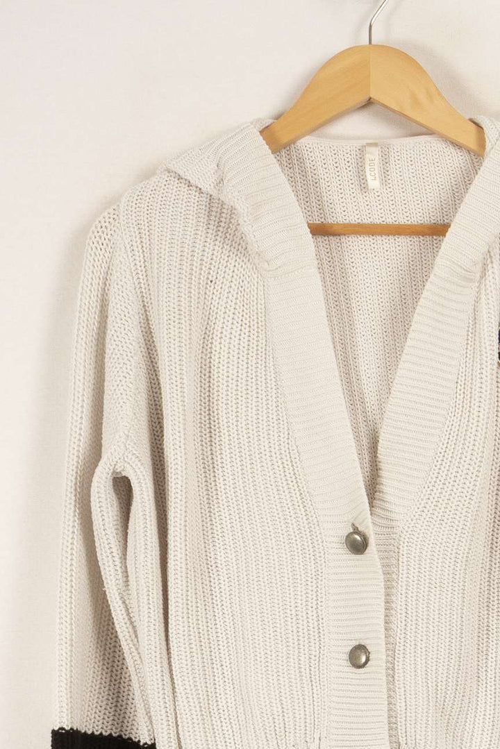 Cardigan blanc à capuche - Taille M/38