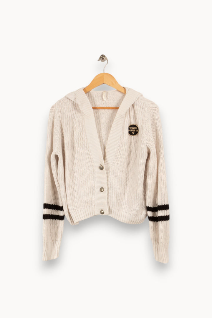 Cardigan blanc à capuche - Taille M/38