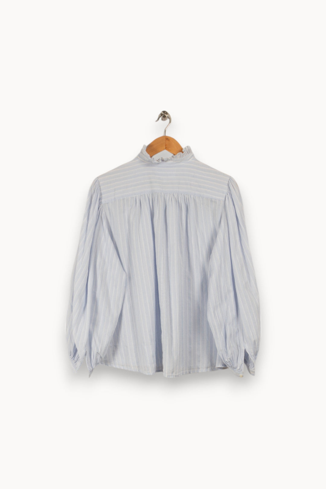 Blouse bleue clair rayée - Taille M/38