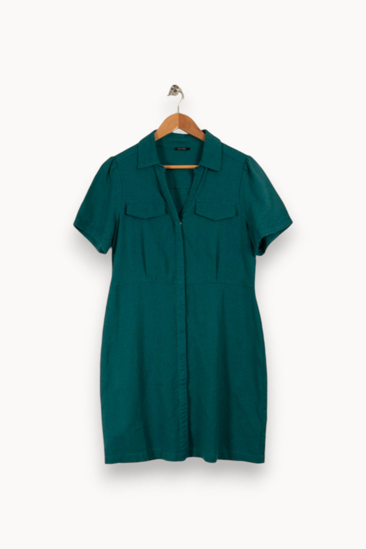 Robe chemise verte - Taille L/40