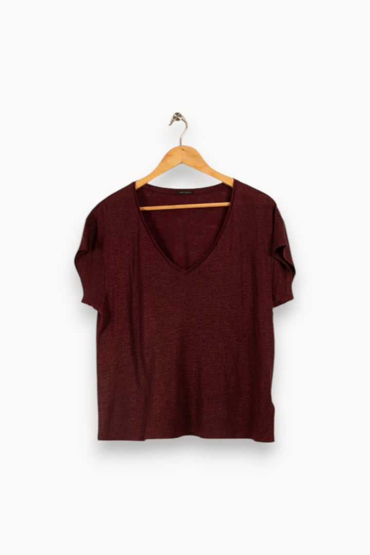 T-shirt bordeaux - Taille L/40