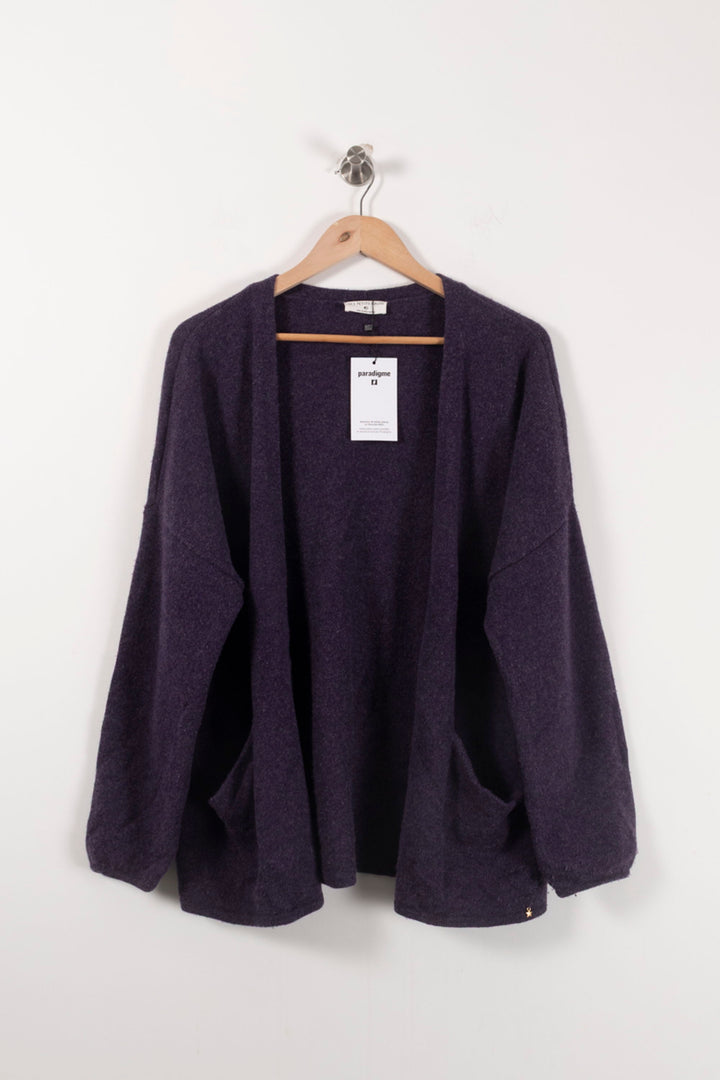 Cardigan Violet - Taille L/40 de la marque Des petits hauts | PARAD17243 - Vendu par Paradigme - Image 2