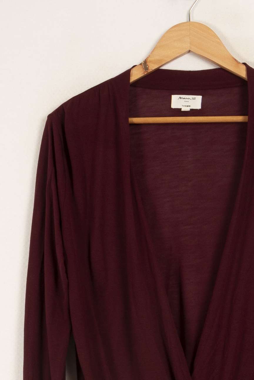 Blouse bordeaux - Taille L/40