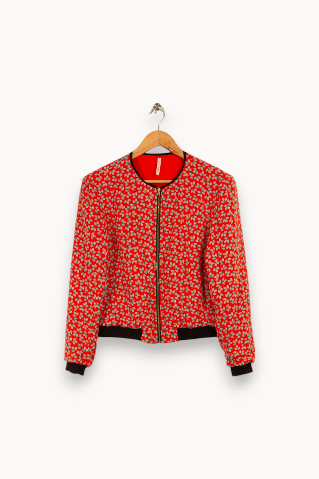 Veste rouge à motifs - Taille S/36