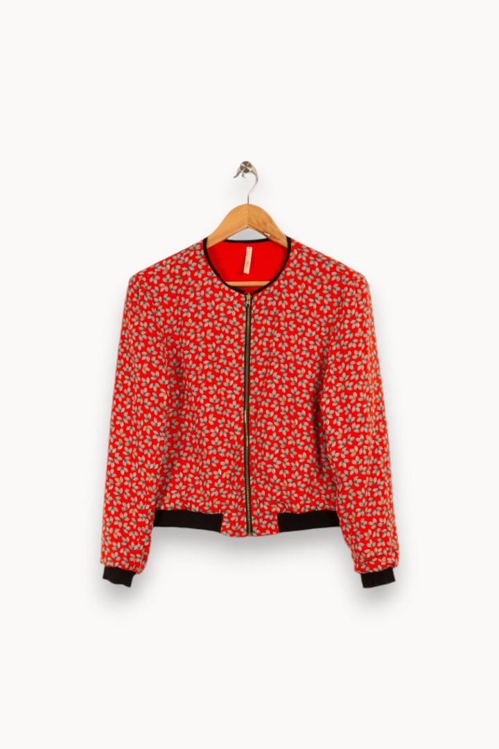 Veste rouge à motifs - Taille S/36