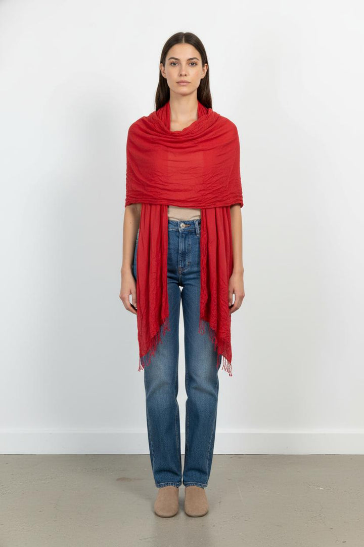 Foulard rouge - Taille unique