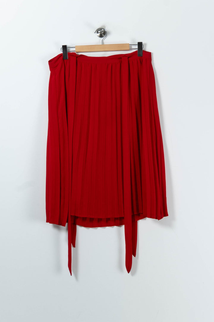 Jupe Plissée Rouge - Taille S/36 de la marque Grace & Mila | PARAD17369 - Vendu par Paradigme - Image 4