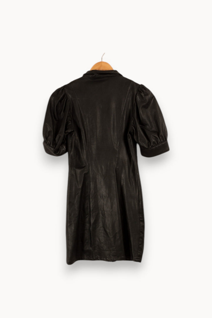 Robe noire effet cuir - Taille XS/34