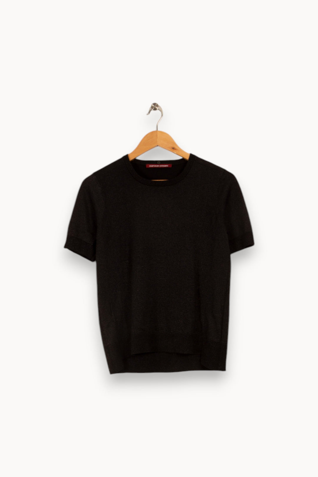 T-shirt épais noir brillant - Taille M/38