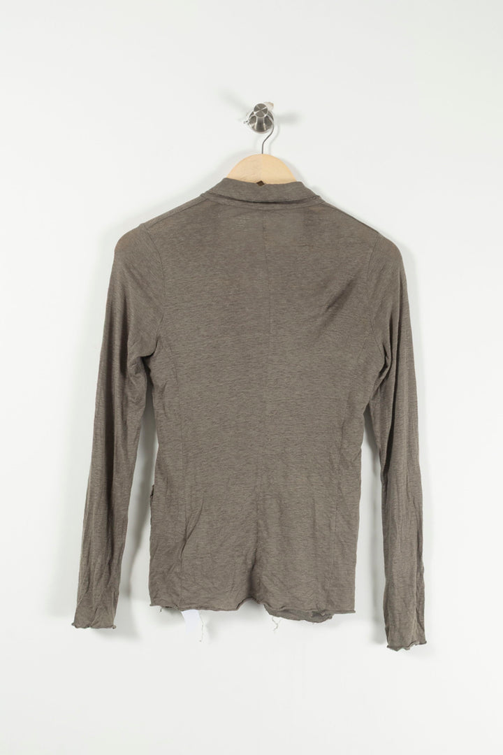 Veste Kaki - Taille S/36 de la marque Majestic Filatures | PARAD17448 - Vendu par Paradigme - Image 4