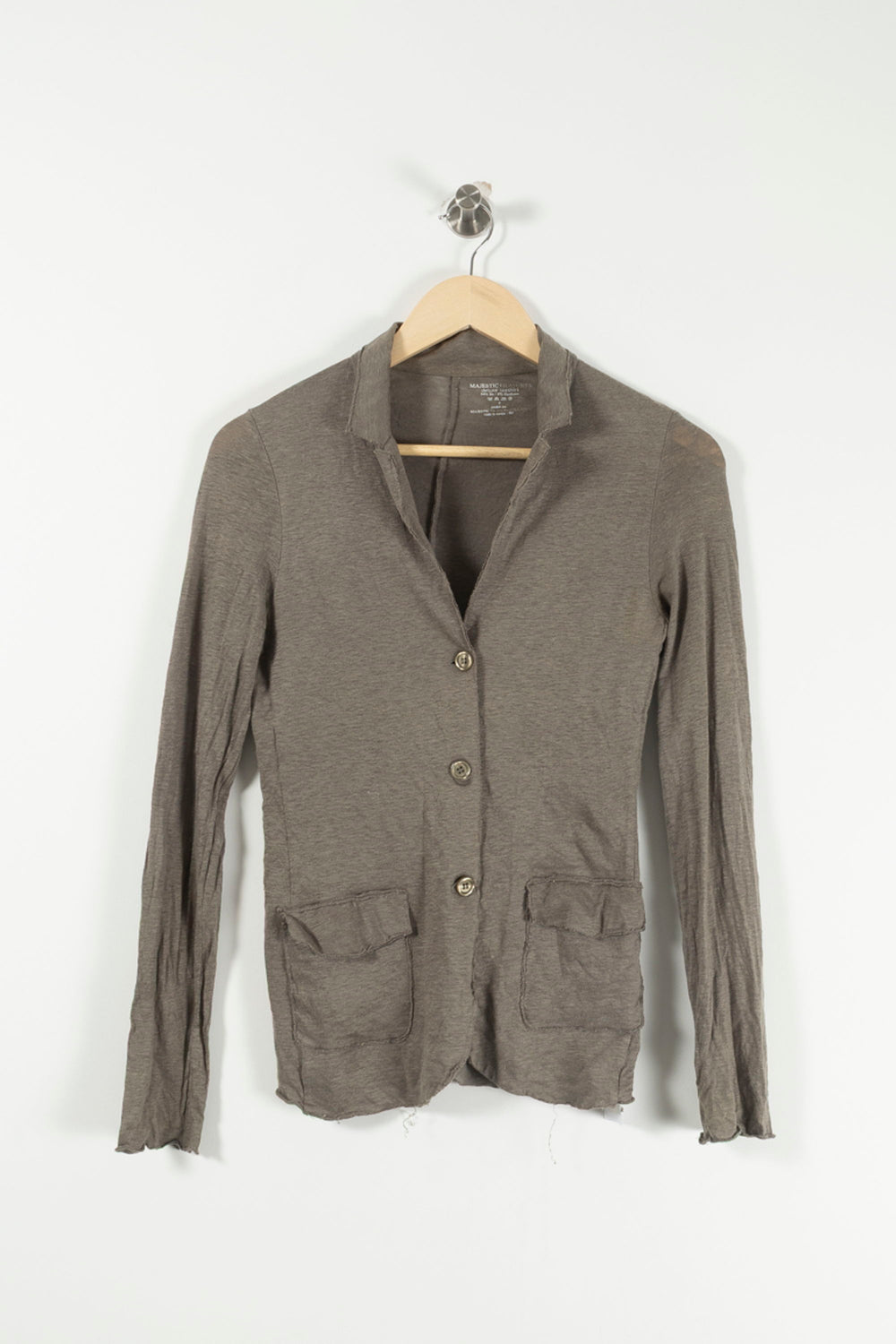 Veste Kaki - Taille S/36 de la marque Majestic Filatures | PARAD17448 - Vendu par Paradigme - Image 2