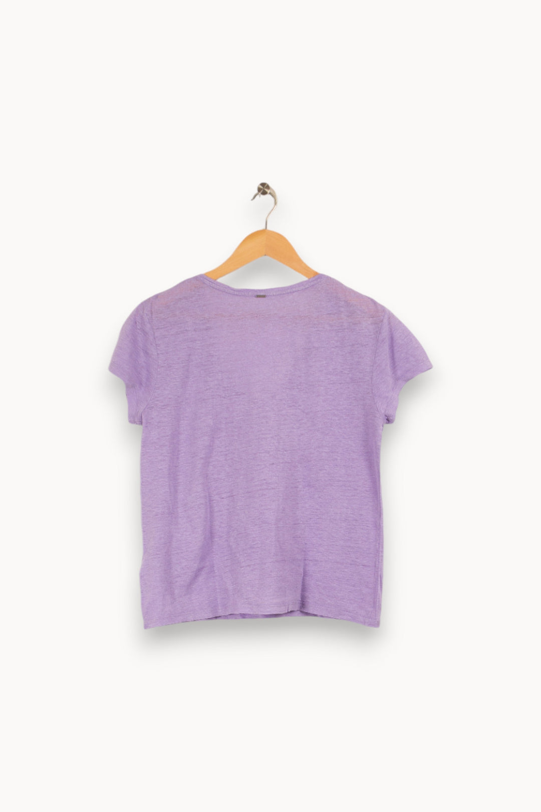 T-shirt violet en lin - Taille S/36