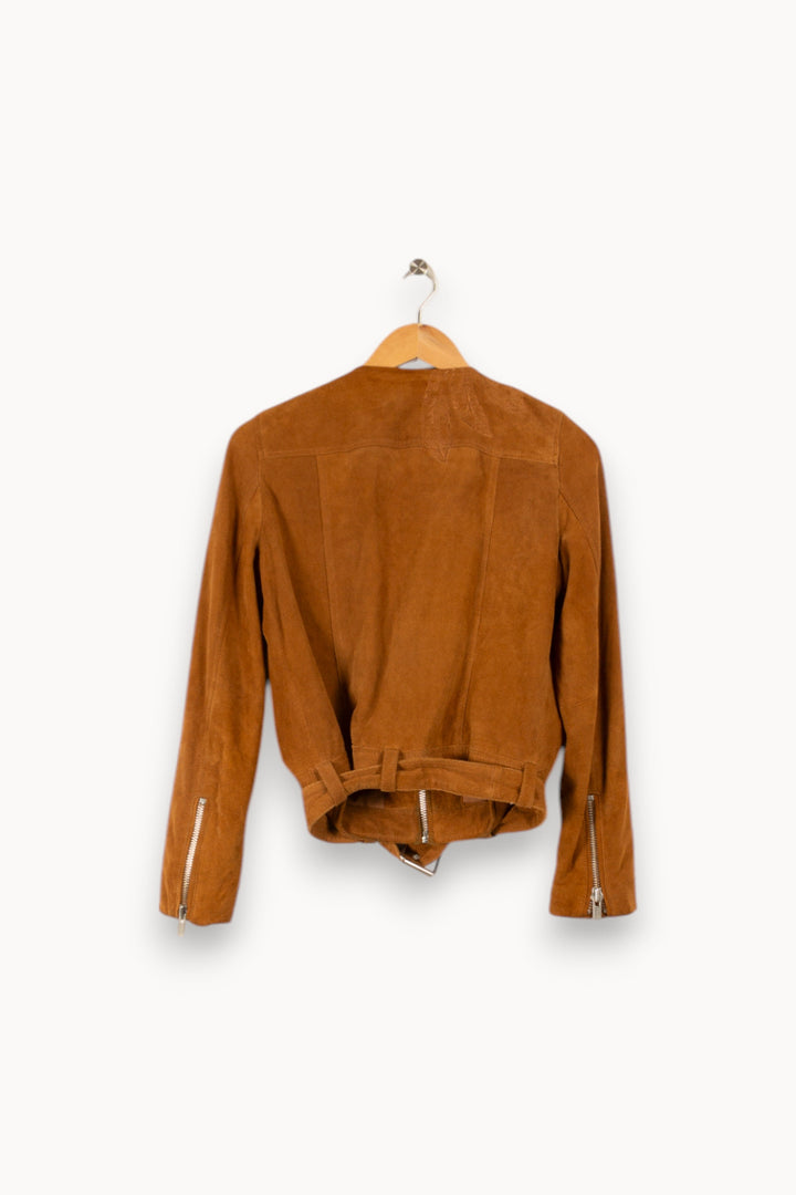 Veste marron effet daim - Taille M/38
