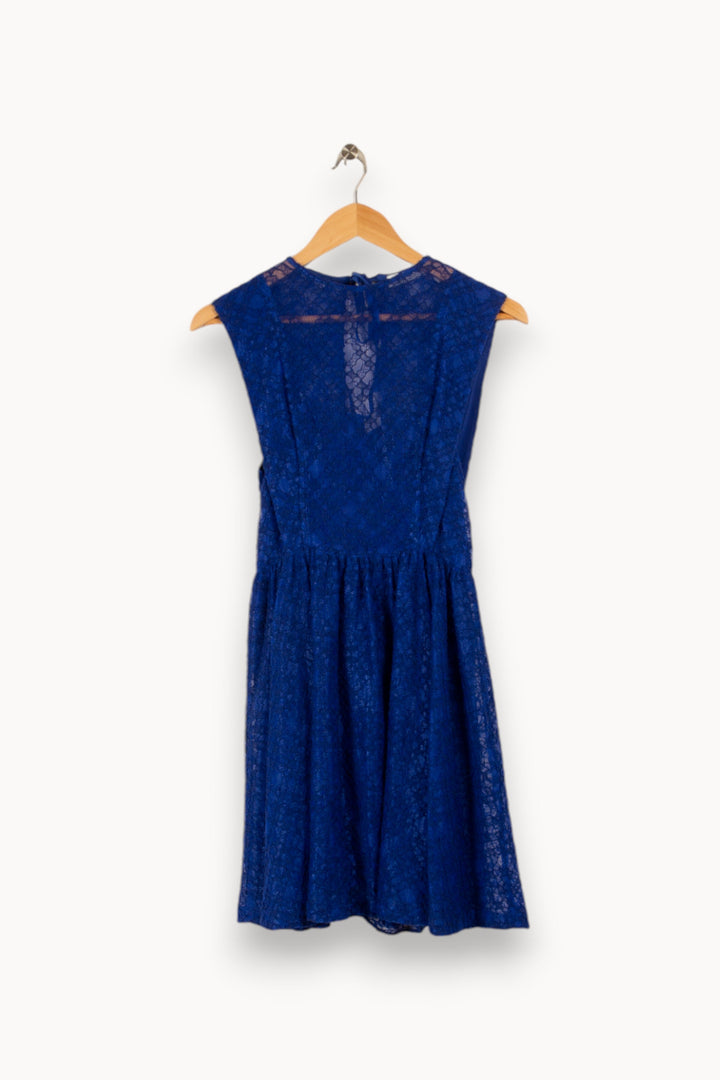 Robe bleue avec dentelle - Taille S/36