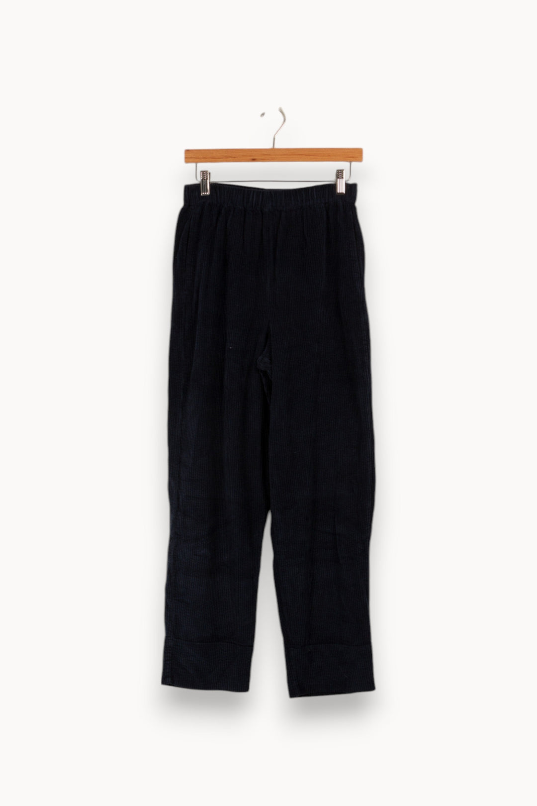 Pantalon côtelé bleu foncé - Taille XS/34