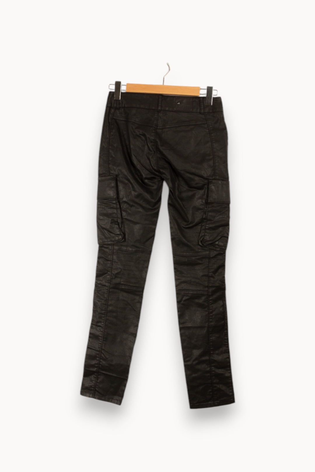 Pantalon noir effet cuir - Taille S/36