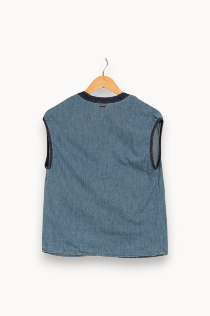 Top bleu effet jean - Taille S/36