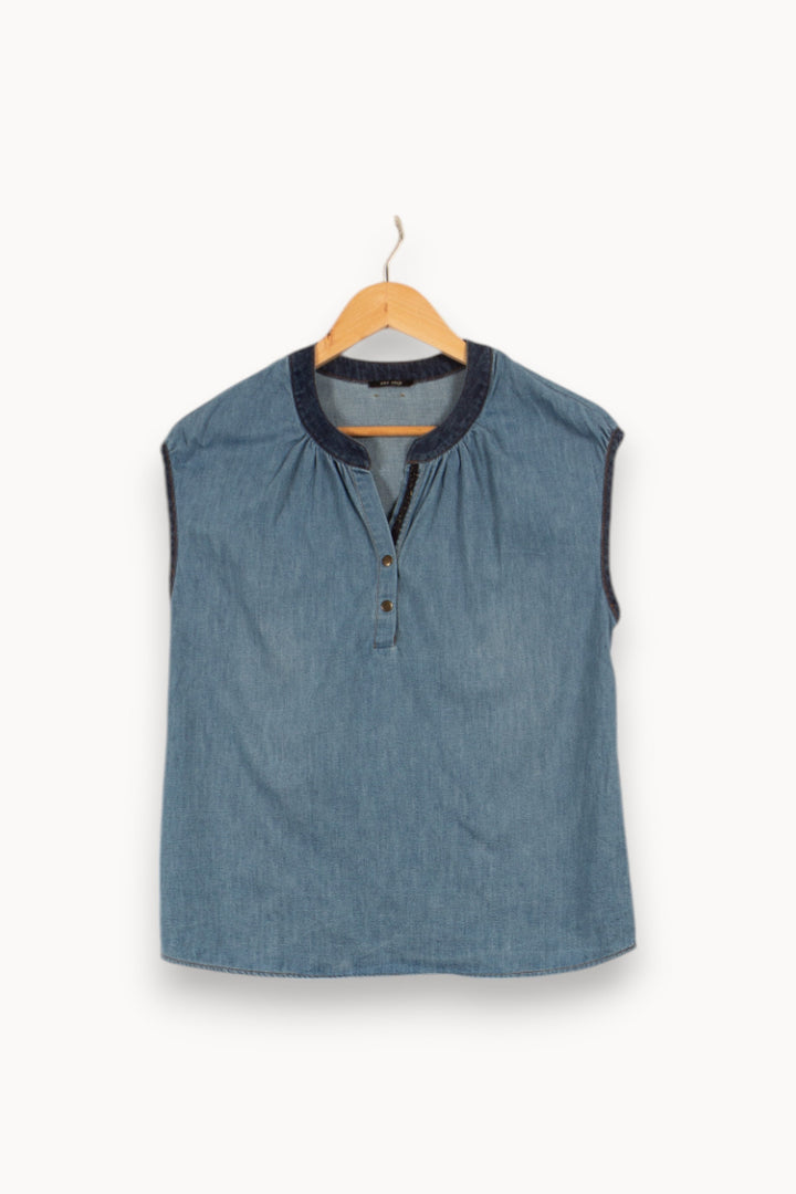 Top bleu effet jean - Taille S/36