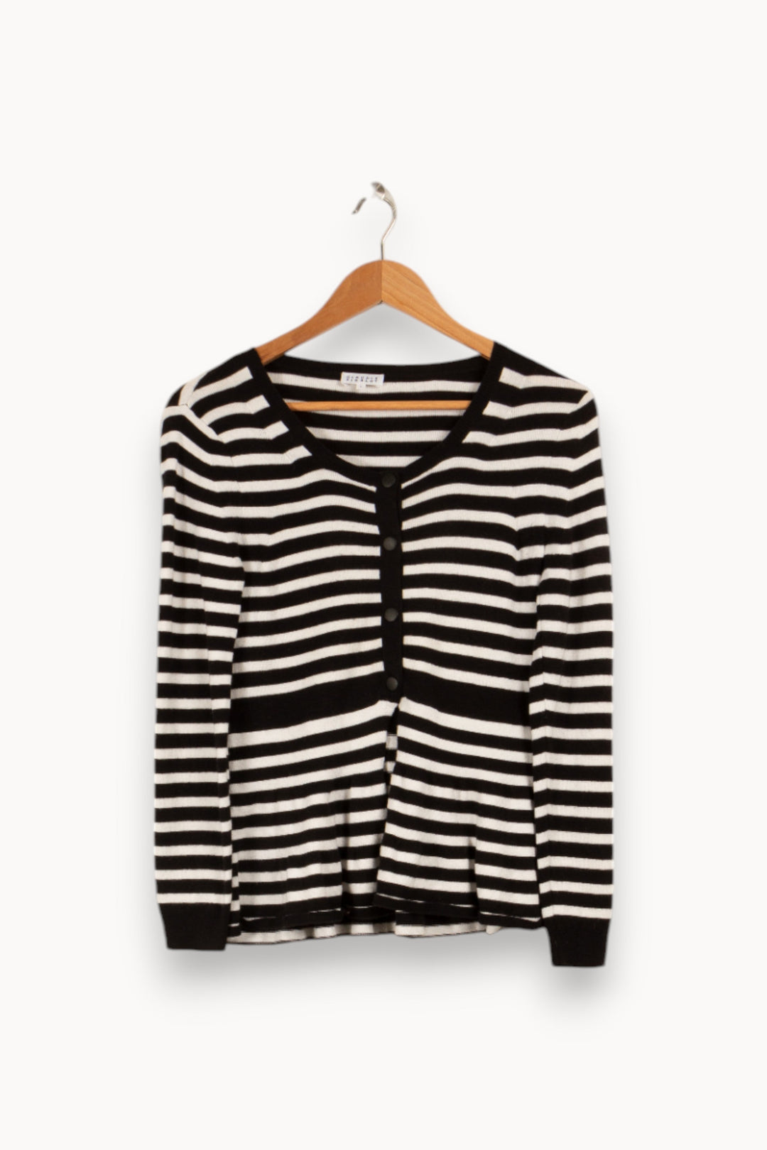 Cardigan noir et blanc rayé - Taille S/36