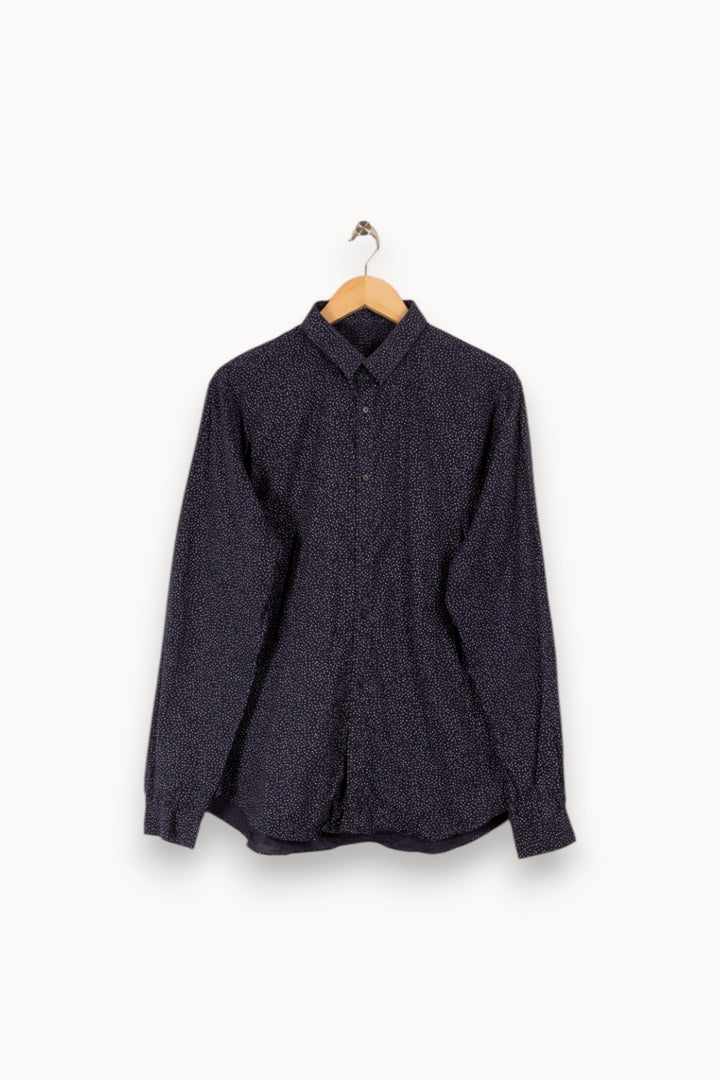 Chemise bleue à motifs - Taille XL/42