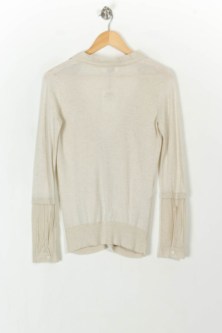 Cardigan Beige - Taille S/36 de la marque Comptoir des Cotonniers | PARAD17550 - Vendu par Paradigme - Image 5