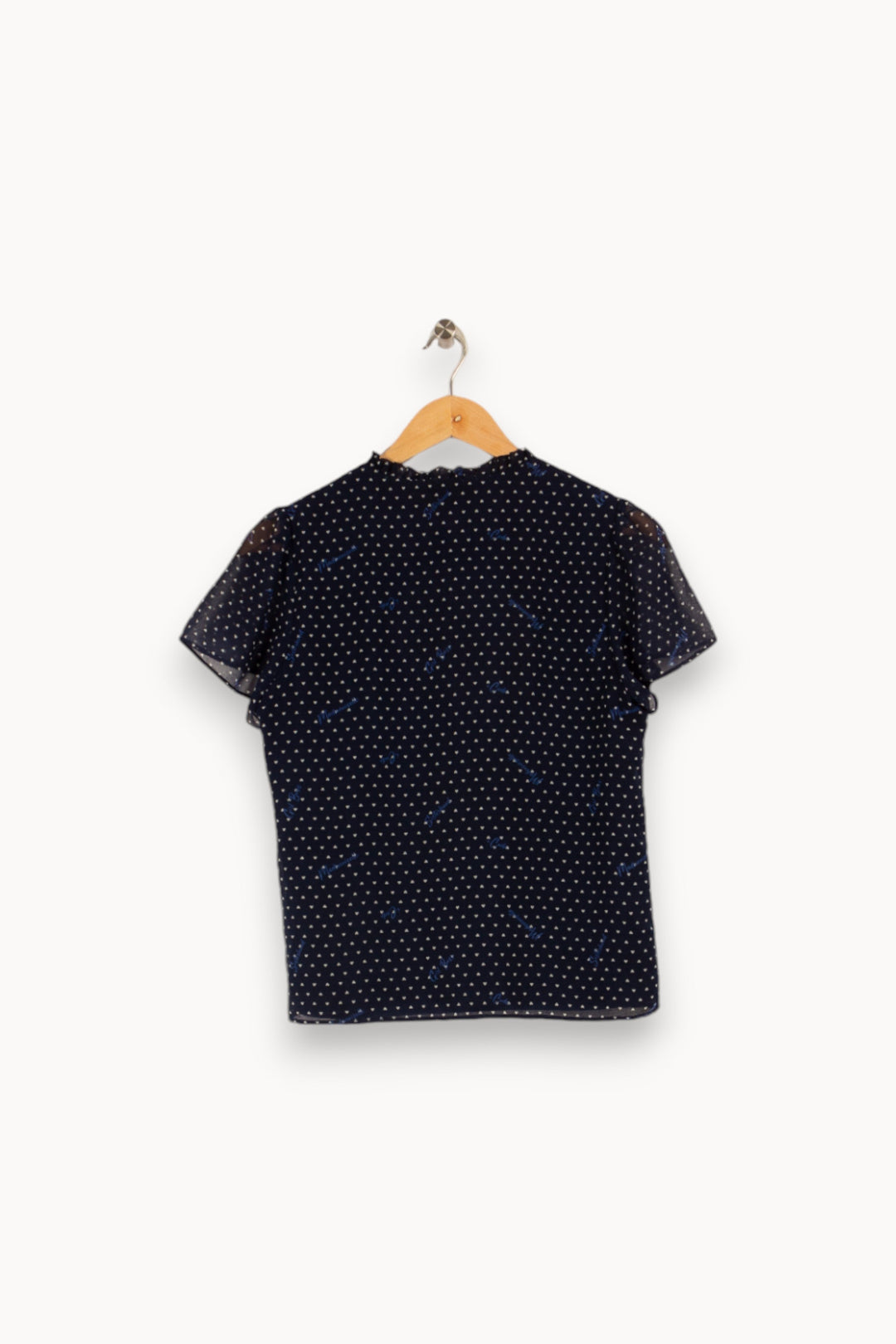 Blouse bleue à motifs - Taille S/36