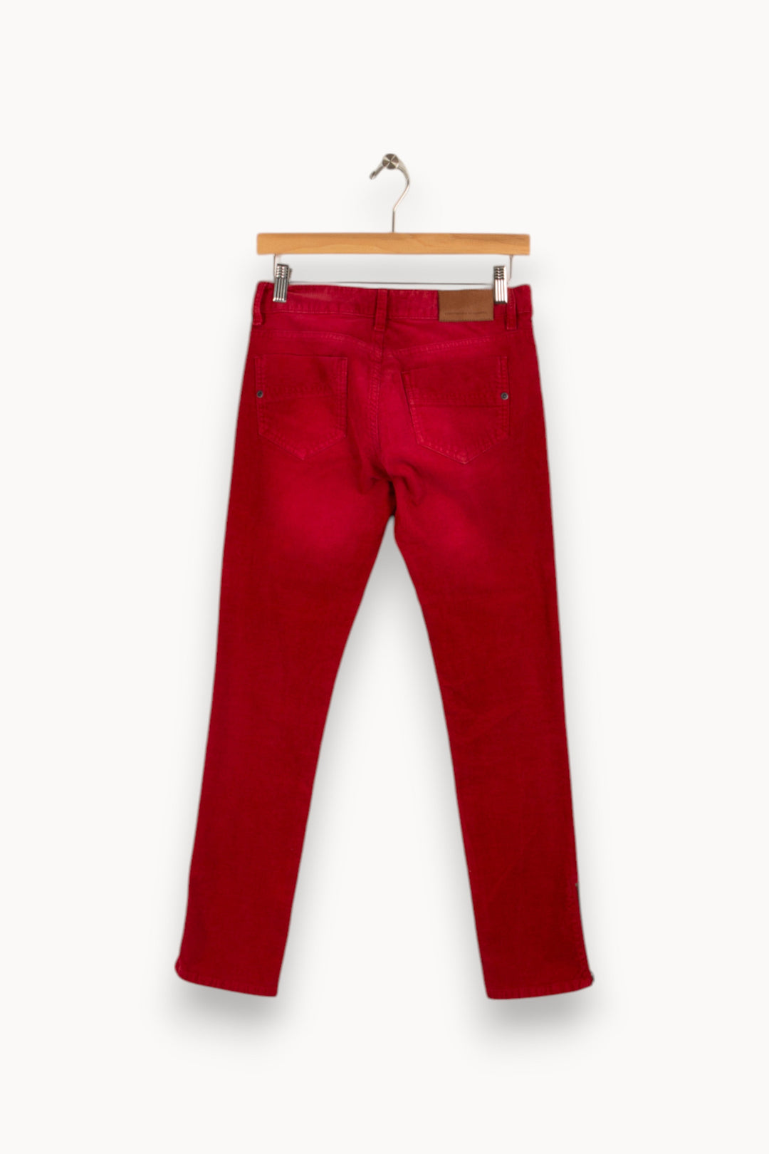 Pantalon côtelé rouge - Taille S/36